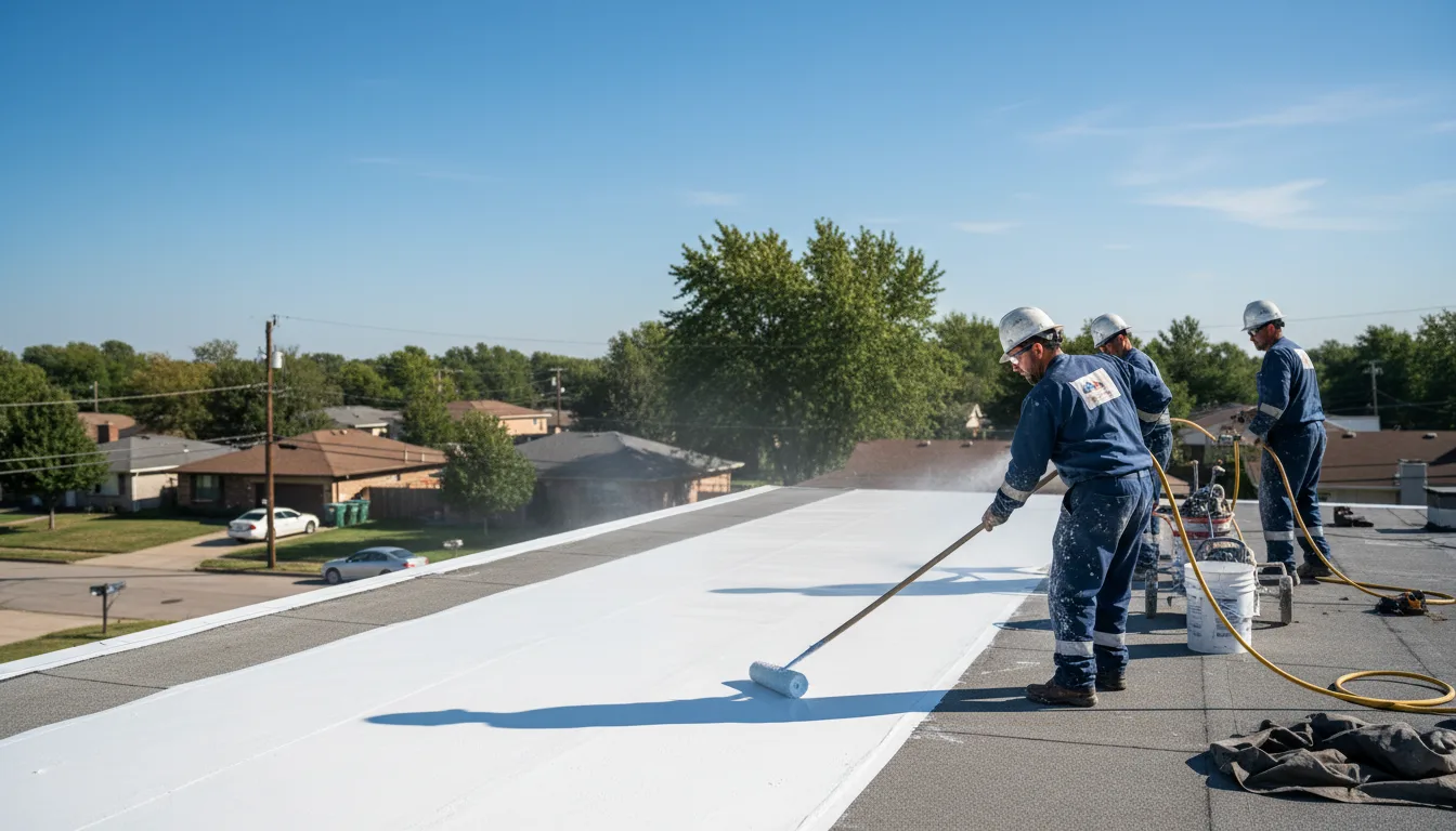 Commercial roof coating in Graham, MO near me